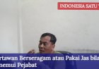 Wartawan Dilarang Pakai Kaos Menemui Pejabat